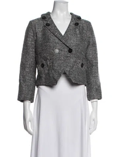 Pre-owned Marc By Marc Jacobs Tweed Tweed Pattern Jacket In Grey