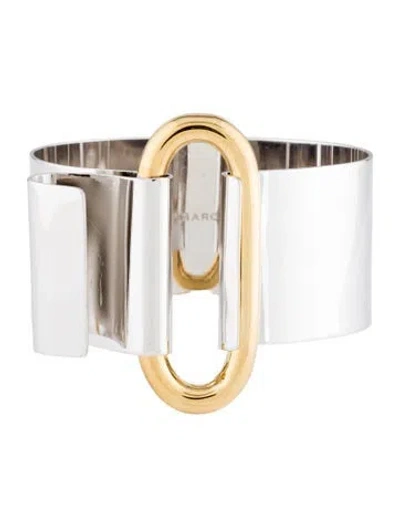 Pre-owned Marc By Marc Jacobs Two Tone Cuff Bracelet, 7" In Multicolor