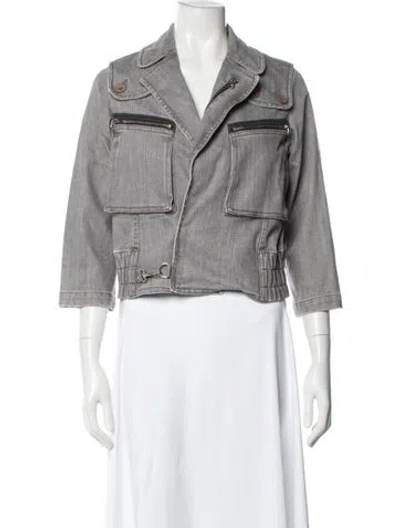 Pre-owned Marc By Marc Jacobs Vintage Late 1990's - Early 2000's Denim Jacket In Grey
