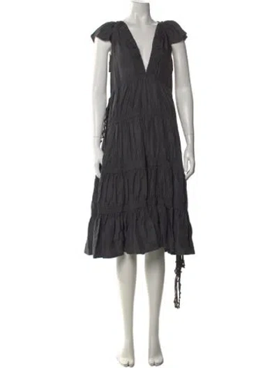 Pre-owned Marc By Marc Jacobs Vintage Midi Length Dress In Gray