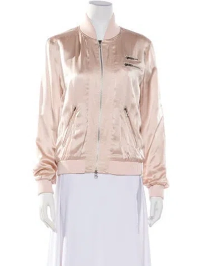 Pre-owned Marc By Marc Jacobs Vintage Satin Bomber Jacket In Pink