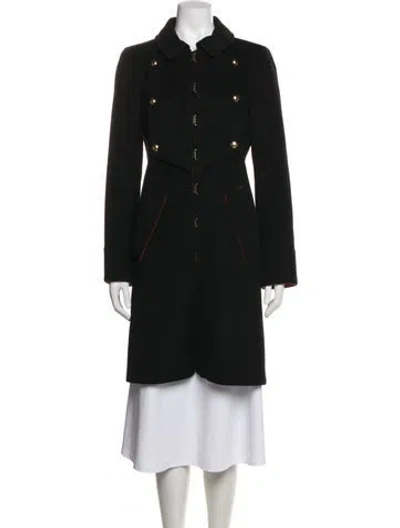 Pre-owned Marc By Marc Jacobs Virgin Wool Coat In Black