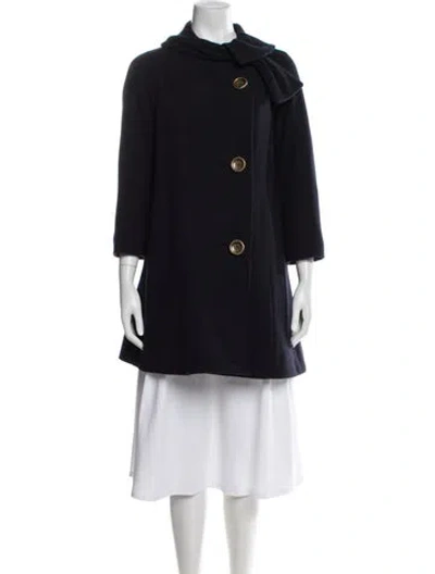 Pre-owned Marc By Marc Jacobs Virgin Wool Coat In Black