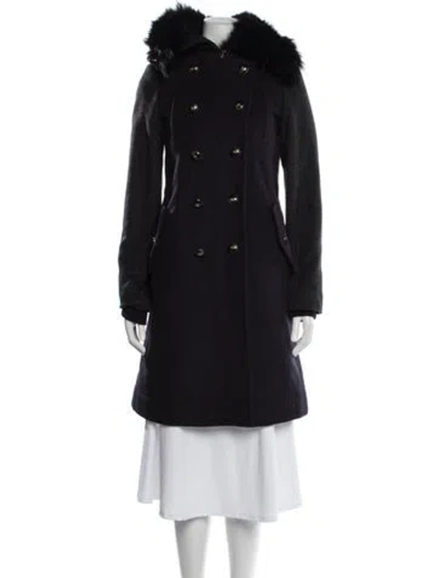 Pre-owned Marc By Marc Jacobs Virgin Wool Coat In Blue