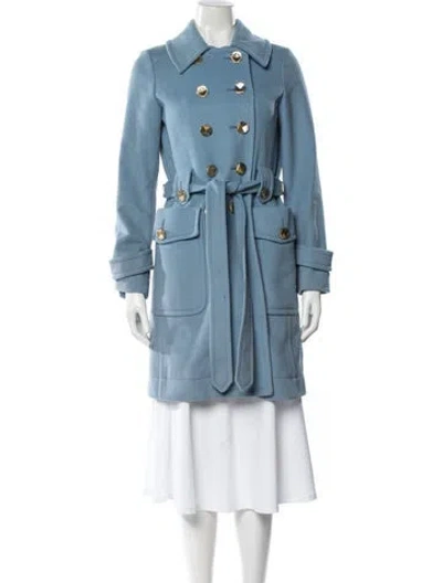 Pre-owned Marc By Marc Jacobs Virgin Wool Coat In Blue