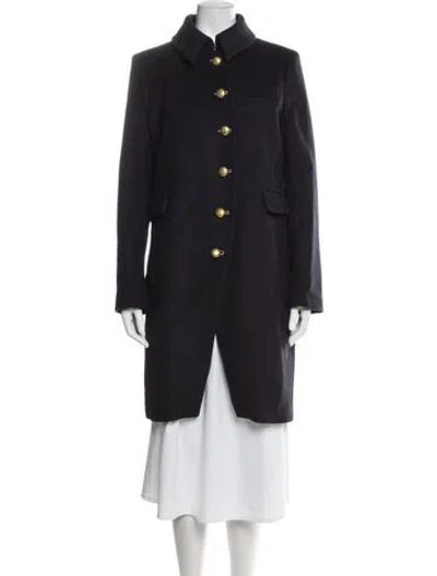 Pre-owned Marc By Marc Jacobs Virgin Wool Coat In Blue