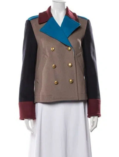 Pre-owned Marc By Marc Jacobs Virgin Wool Jacket In Brown