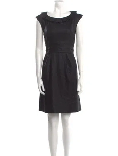 Pre-owned Marc By Marc Jacobs Virgin Wool Mini Dress In Black