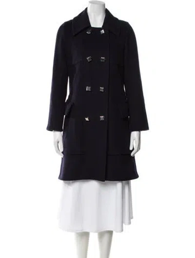 Pre-owned Marc By Marc Jacobs Virgin Wool Peacoat In Gray
