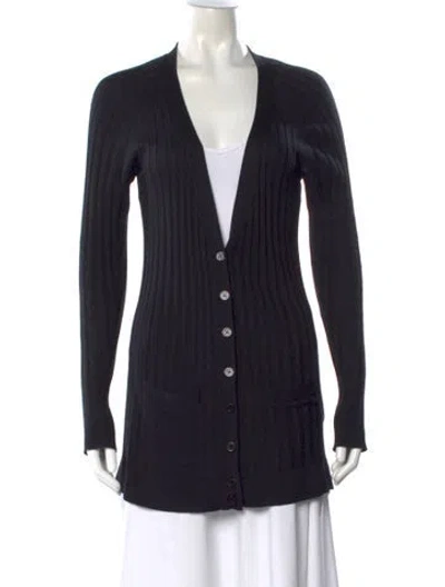 Pre-owned Marc By Marc Jacobs V-neck Sweater In Blue