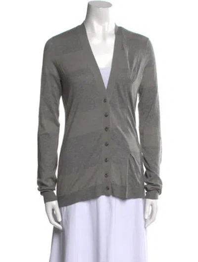 Pre-owned Marc By Marc Jacobs V-neck Sweater In Gray