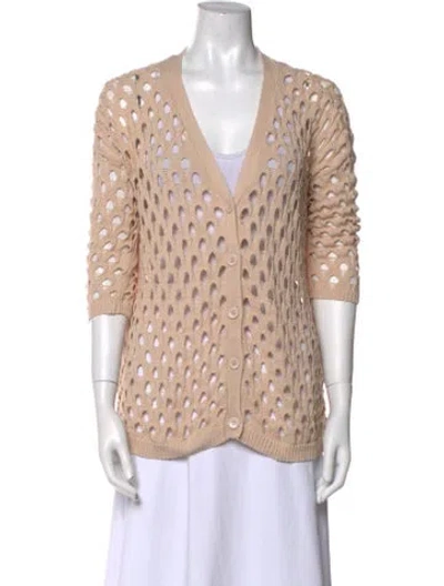 Pre-owned Marc By Marc Jacobs V-neck Sweater In Neutral