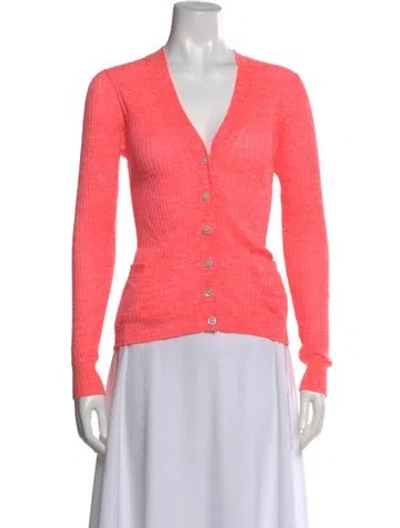 Pre-owned Marc By Marc Jacobs V-neck Sweater In Pink