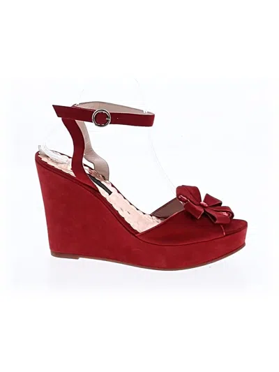 Pre-owned Marc By Marc Jacobs Wedges In Red