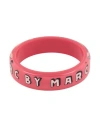 Marc By Marc Jacobs Woman Bracelet Fuchsia Size - Pvc - Polyvinyl Chloride In Pink