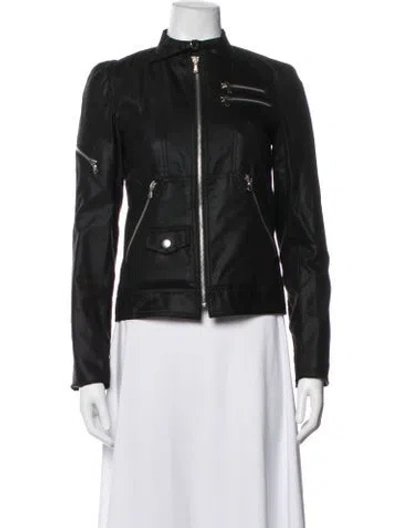 Pre-owned Marc By Marc Jacobs Wool Biker Jacket In Black