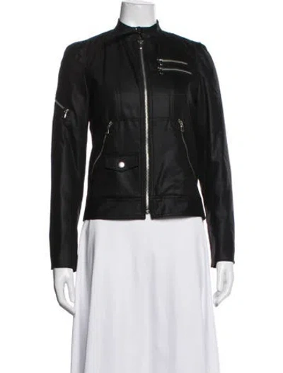Pre-owned Marc By Marc Jacobs Wool Biker Jacket In Black