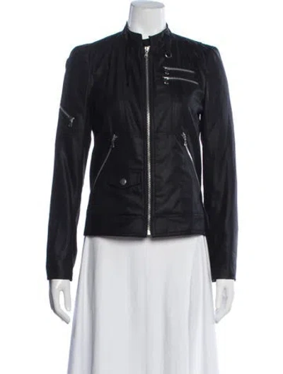 Pre-owned Marc By Marc Jacobs Wool Biker Jacket In Blue