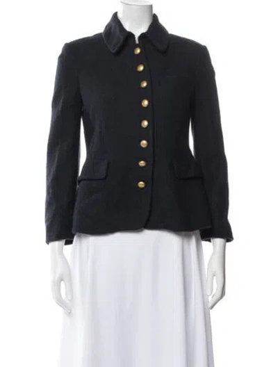 Pre-owned Marc By Marc Jacobs Wool Coat In Blue