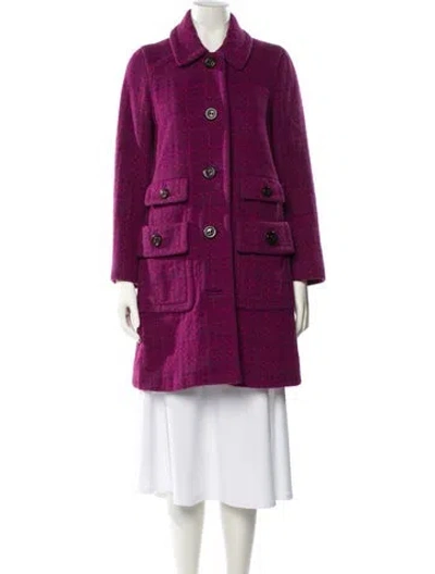 Pre-owned Marc By Marc Jacobs Wool Coat In Purple