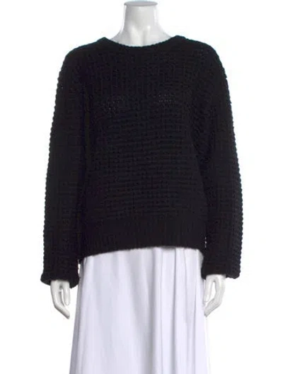Pre-owned Marc By Marc Jacobs Wool Crew Neck Sweater In Black