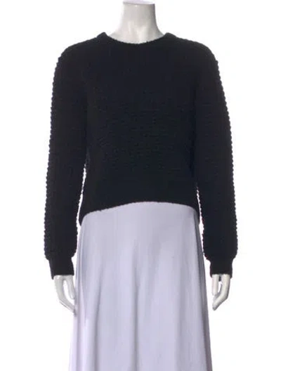 Pre-owned Marc By Marc Jacobs Wool Crew Neck Sweater In Black