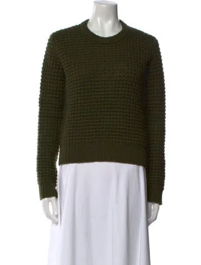 Pre-owned Marc By Marc Jacobs Wool Crew Neck Sweater In Green