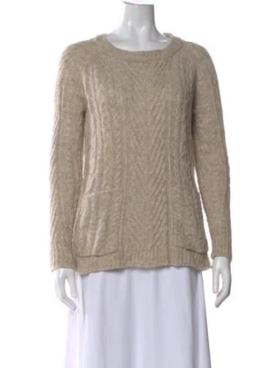 Pre-owned Marc By Marc Jacobs Wool Crew Neck Sweater In Neutral