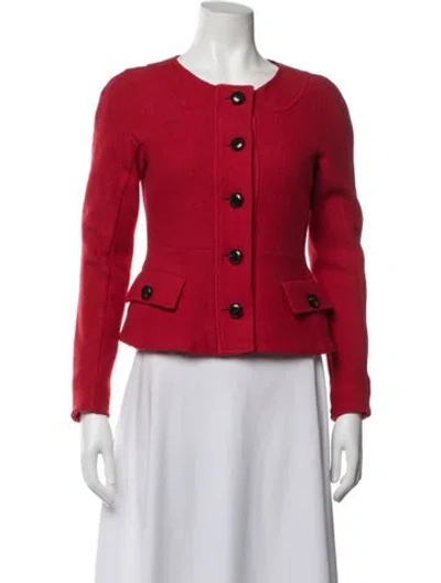 Pre-owned Marc By Marc Jacobs Wool Jacket In Red
