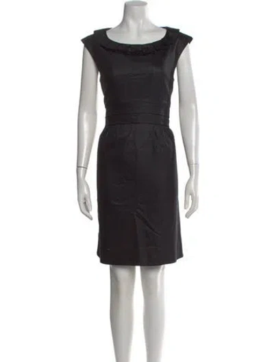 Pre-owned Marc By Marc Jacobs Wool Knee-length Dress In Black