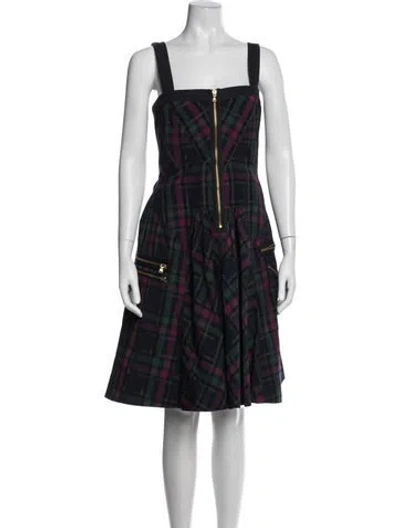 Pre-owned Marc By Marc Jacobs Wool Knee-length Dress In Black