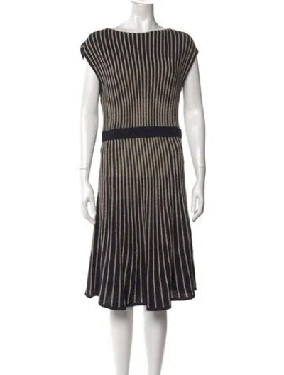 Pre-owned Marc By Marc Jacobs Wool Knee-length Dress In Black