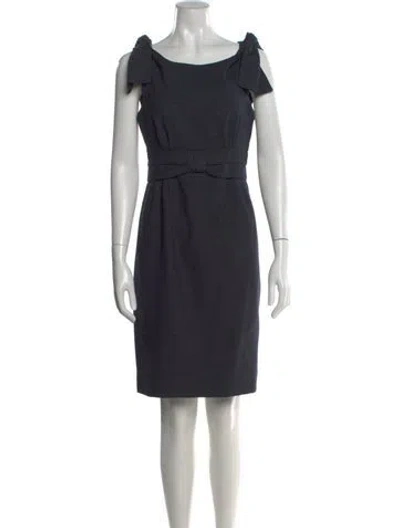 Pre-owned Marc By Marc Jacobs Wool Knee-length Dress In Blue