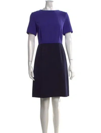 Pre-owned Marc By Marc Jacobs Wool Knee-length Dress In Blue