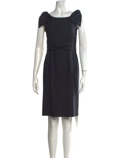 Pre-owned Marc By Marc Jacobs Wool Knee-length Dress In Blue