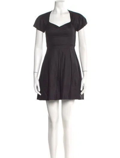 Pre-owned Marc By Marc Jacobs Wool Mini Dress In Black
