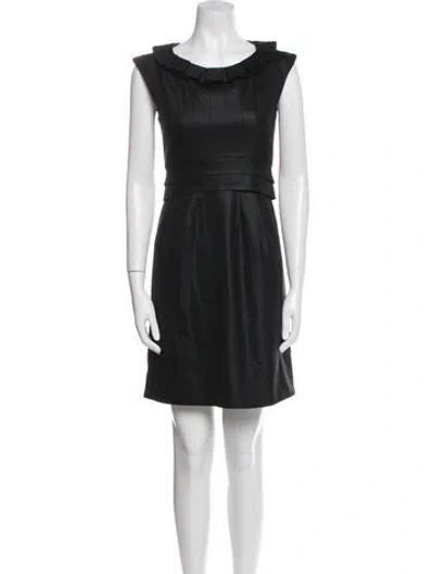 Pre-owned Marc By Marc Jacobs Wool Mini Dress In Black