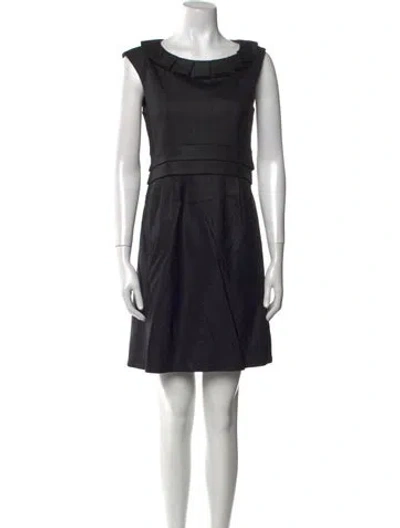 Pre-owned Marc By Marc Jacobs Wool Mini Dress In Black