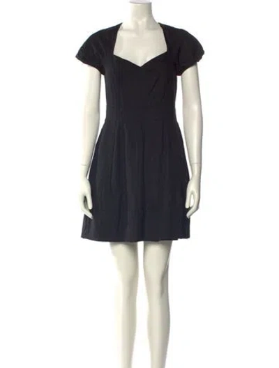 Pre-owned Marc By Marc Jacobs Wool Mini Dress In Black