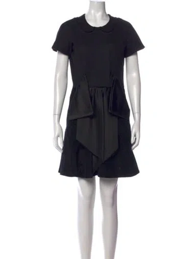 Pre-owned Marc By Marc Jacobs Wool Mini Dress In Black