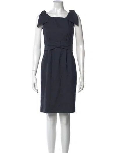 Pre-owned Marc By Marc Jacobs Wool Mini Dress In Blue