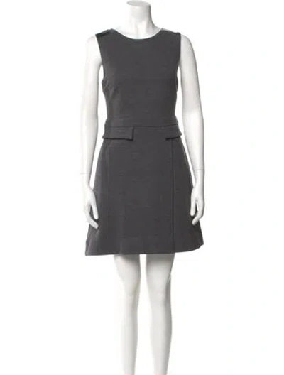 Pre-owned Marc By Marc Jacobs Wool Mini Dress In Gray