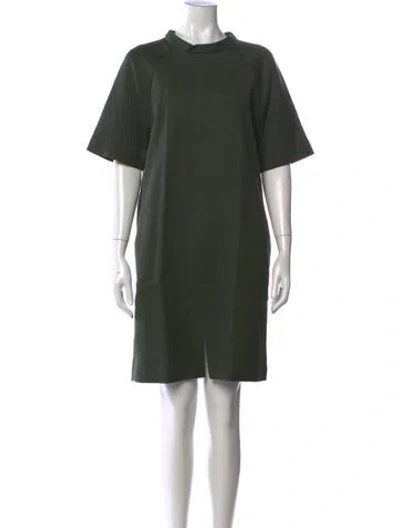 Pre-owned Marc By Marc Jacobs Wool Mini Dress In Green
