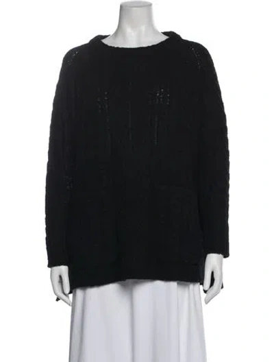 Pre-owned Marc By Marc Jacobs Wool Mock Neck Sweater In Black