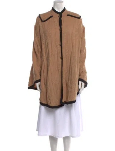 Pre-owned Marc By Marc Jacobs Wool Mock Neck Sweater In Brown