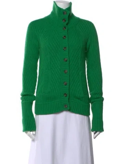Pre-owned Marc By Marc Jacobs Wool Mock Neck Sweater In Green