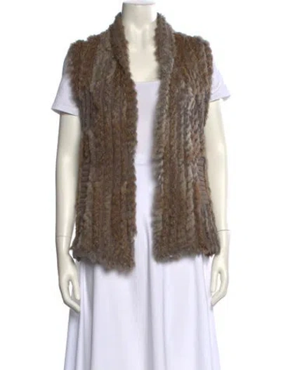 Pre-owned Marc By Marc Jacobs Wool Open Front Sweater In Brown