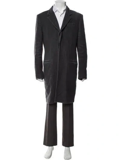Pre-owned Marc By Marc Jacobs Wool Overcoat In Gray