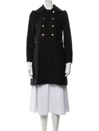 Pre-owned Marc By Marc Jacobs Wool Peacoat In Black