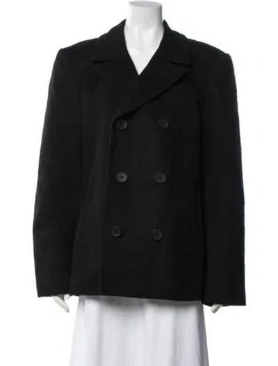 Pre-owned Marc By Marc Jacobs Wool Peacoat In Black